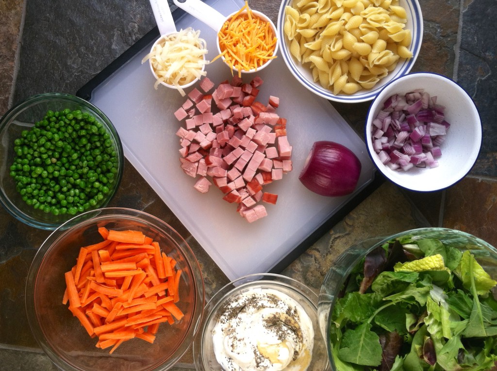 Layered Basil Salad