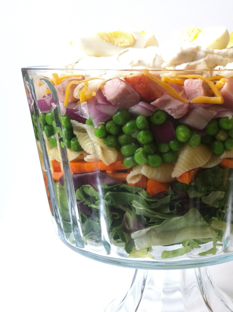 Layered Basil Salad