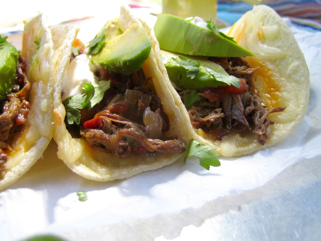 Crockpot Beef Carnitas Tacos