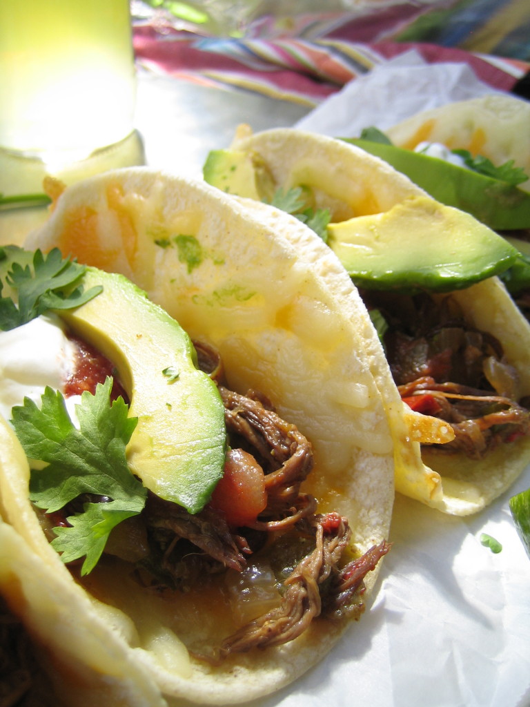 Crockpot Beef Carnitas Tacos