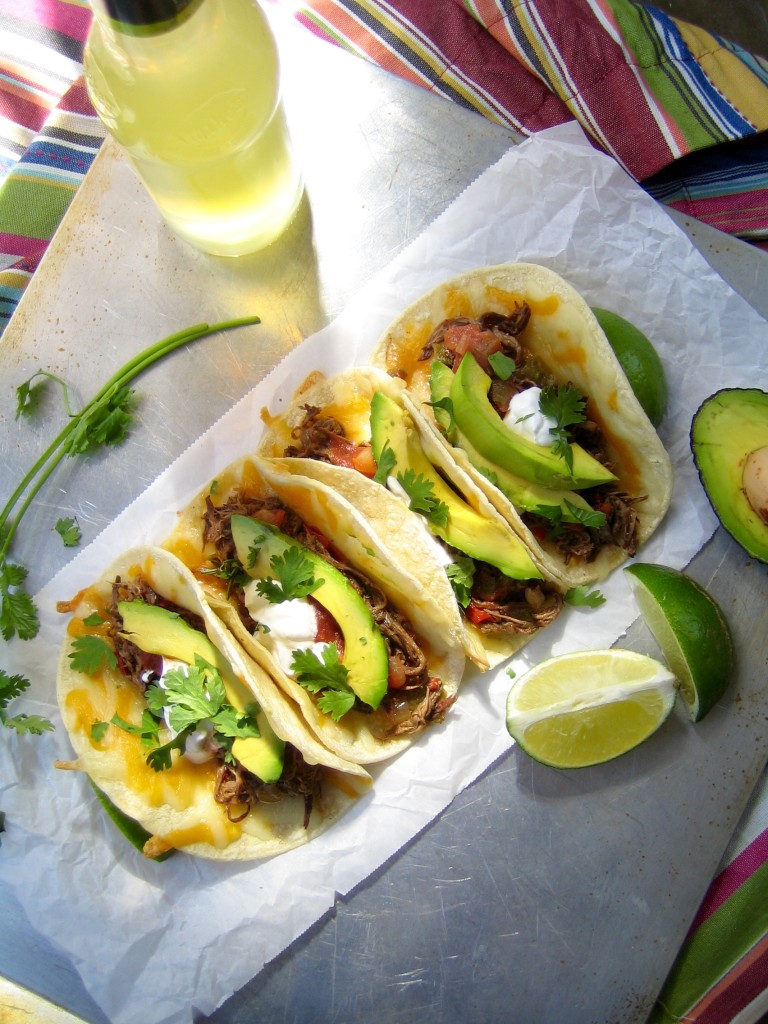 Crockpot Beef Carnitas Tacos