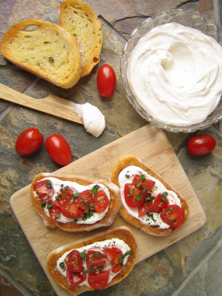 Tomato Bruschetta with Whipped Feta