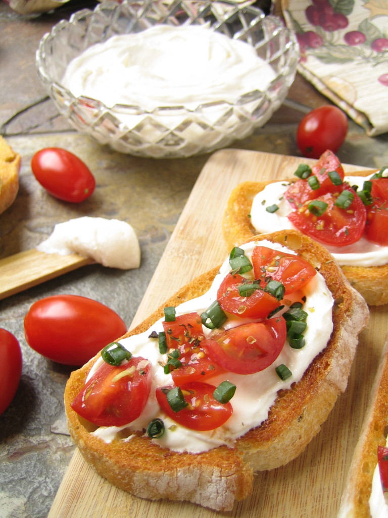 Tomato Bruschetta with Whipped Feta