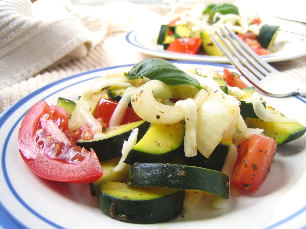 zucchini mozarella saute recipe