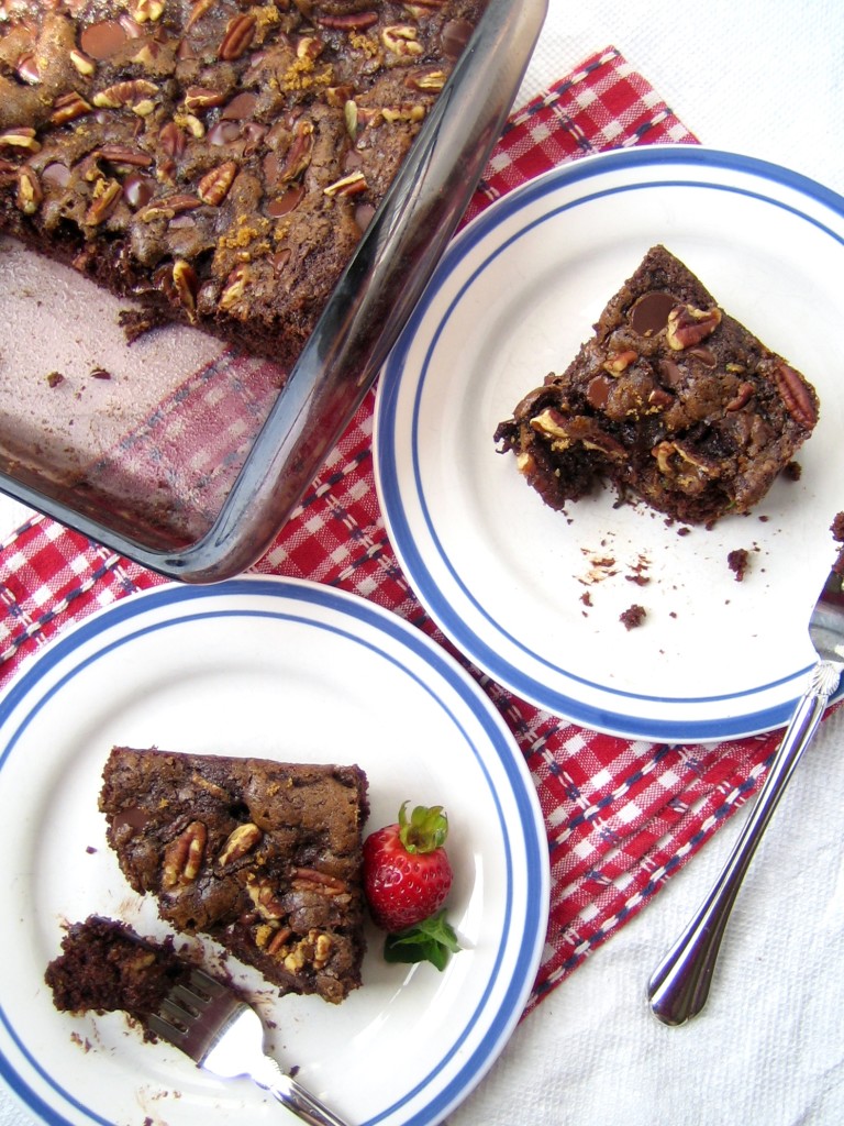 Chocolate Zucchini Cake with Brown Sugar Streusel