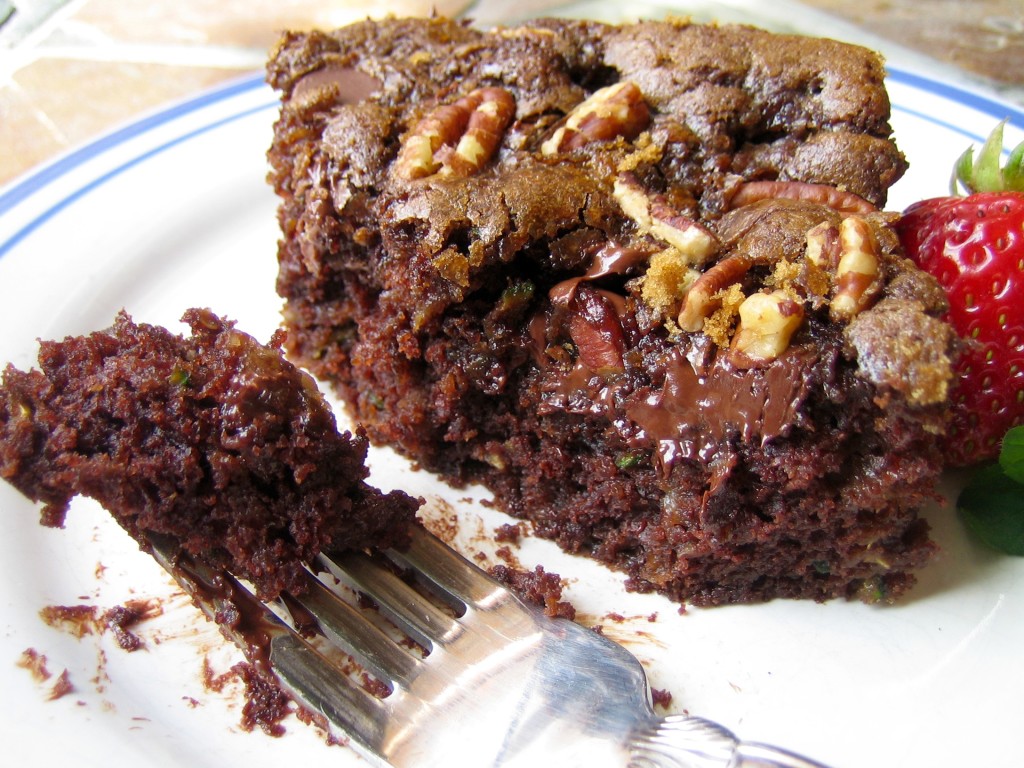 Chocolate Zucchini Cake with Brown Sugar Streusel