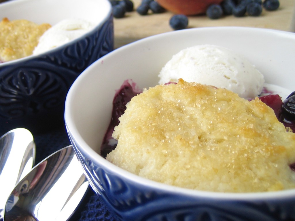 Peach Blueberry Cobbler