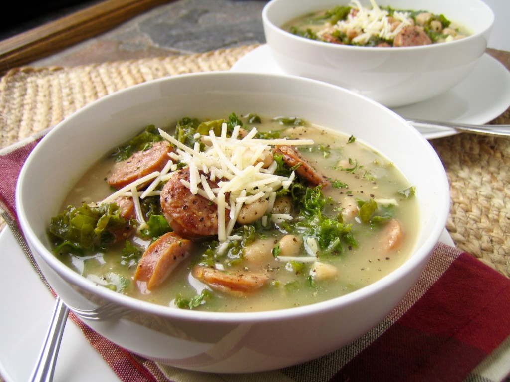 Easy White Bean, Kale, and Sausage Soup Recipe