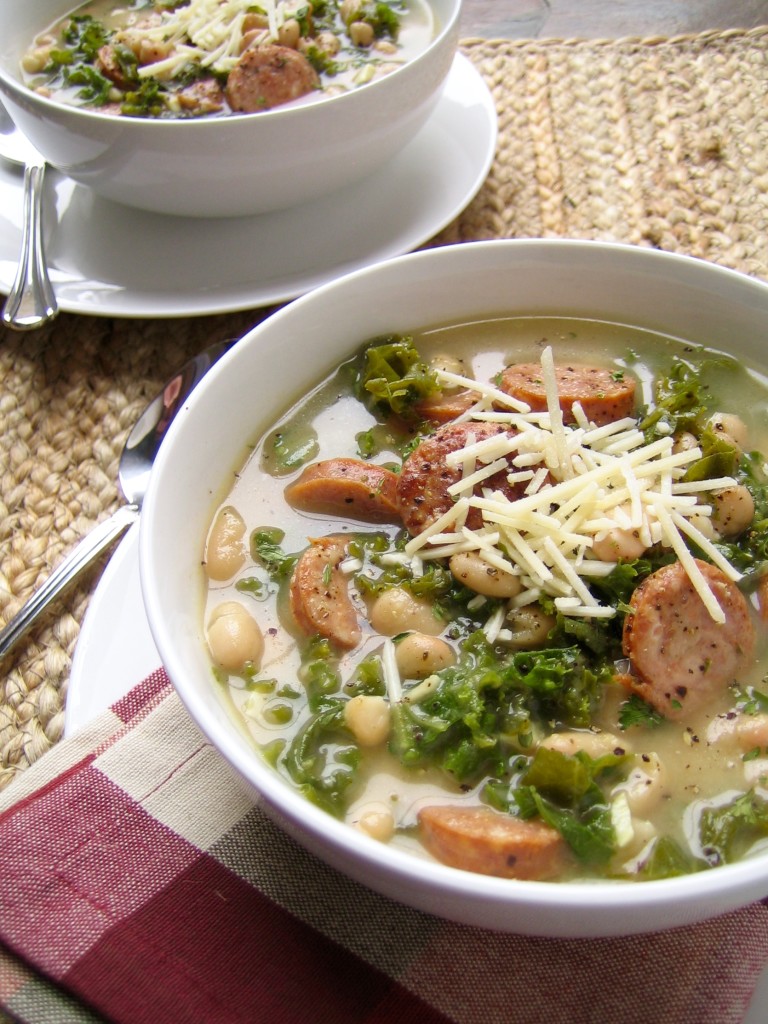 Easy White Bean, Kale, and Sausage Soup Recipe