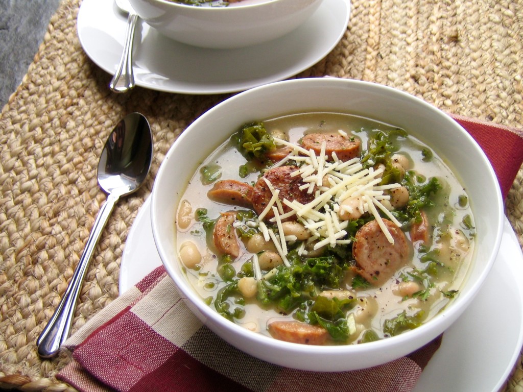Easy White Bean, Kale, and Sausage Soup Recipe