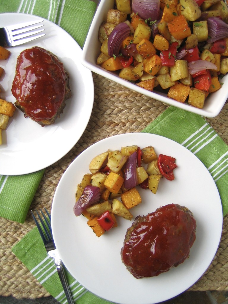 Mini Glazed Cheddar Meatloaves