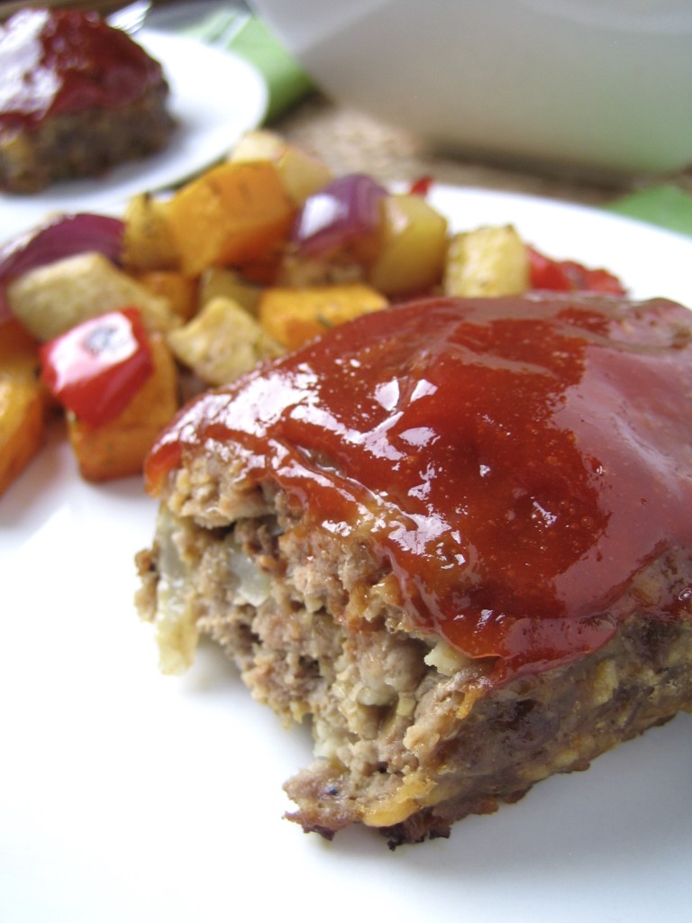 Mini Glazed Cheddar Meatloaves