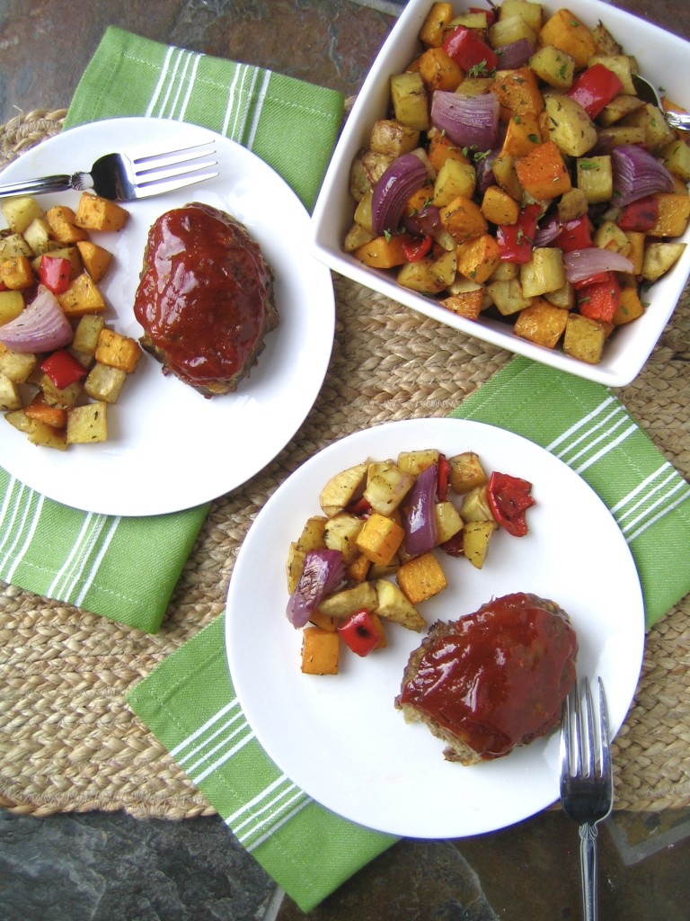 Mini Glazed Cheddar Meatloaves