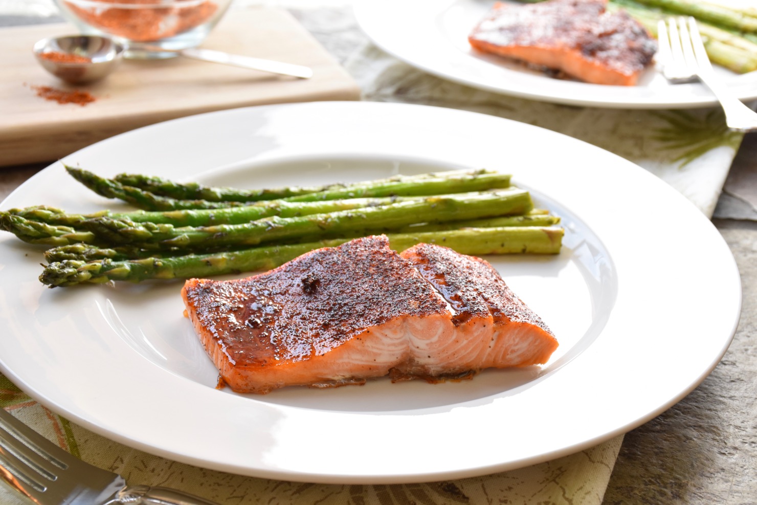 Maple Glazed Chili Salmon