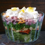 Layered Basil Salad