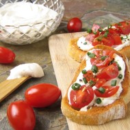 Fresh Tomato Bruschetta with Whipped Feta