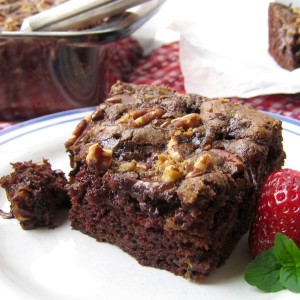 Chocolate Zucchini Cake with Brown Sugar Streusel