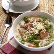 Easy White Bean, Kale, and Sausage Soup