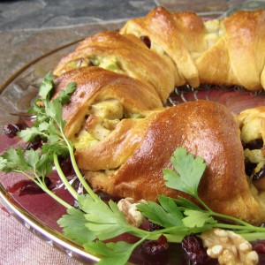 Turkey Cranberry Wreath