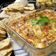 Cheesy Roasted Cauliflower Garlic Spinach Dip