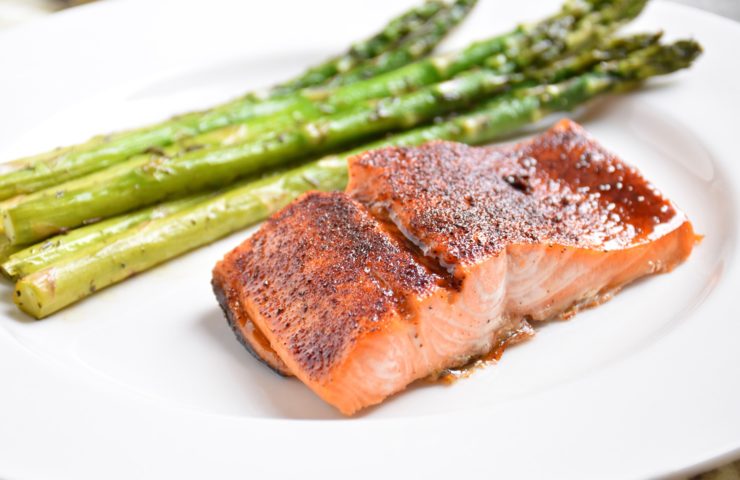 Caramelized Maple Chili Salmon